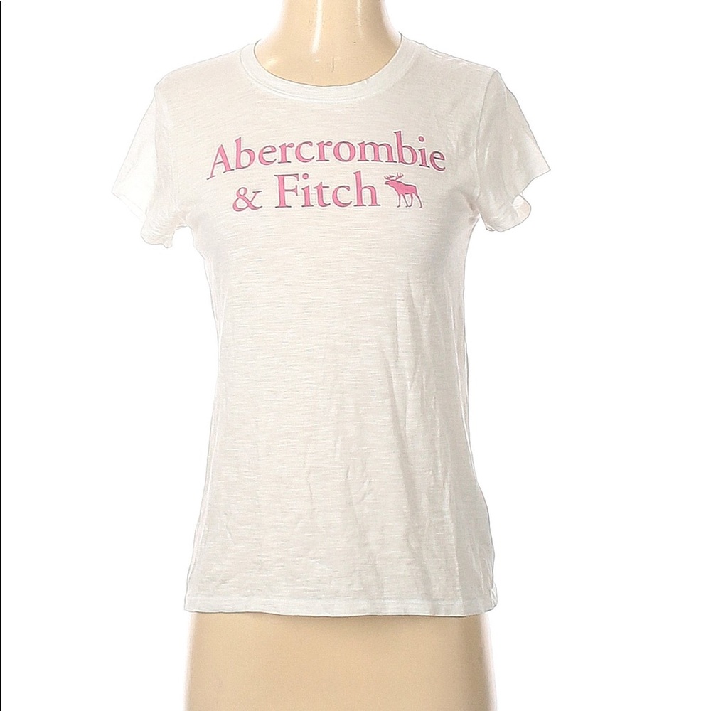 NWT! Abercrombie and Fitch White Lightweight T-Shirt Size Small Short Sleeved